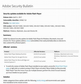 Adobe Flash Player、最新版がリリース - 7件の脆弱性を修正