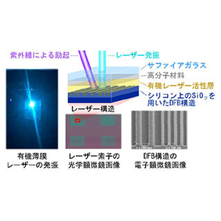 紫外線励起による有機薄膜レーザーの連続発振 - 九大が世界最長を達成