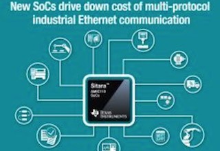 日本TI、産業用Ethernet通信のコスト削減に最適化したSoC製品を発表