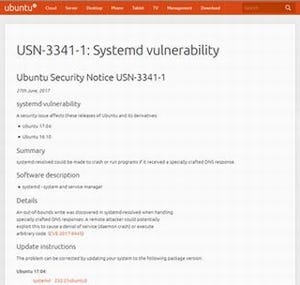 Linux systemdにコード実行とクラッシュの脆弱性