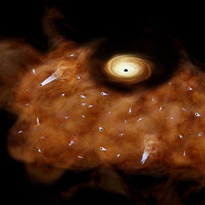天の川銀河中心に異常な速度の分子雲、ブラックホールが駆動源か - 慶大