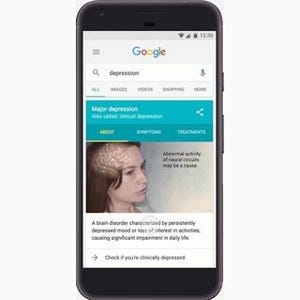 Google、「うつ病」の検索で自己診断ページへのリンクを表示へ