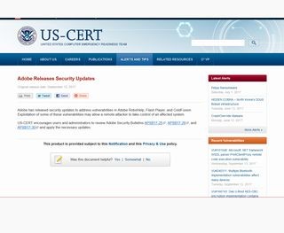 Adobe Flashに脆弱性 - アップデート推奨
