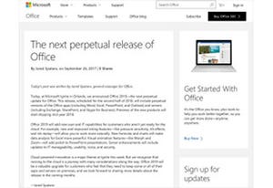 オンプレ環境を必要とする企業向け「Office 2019」は2018年に登場予定