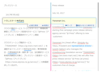 トランスマート、自己学習型の日本語校正機能がついた機械翻訳ツールを提供