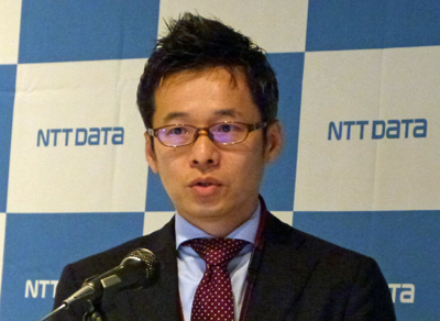 NTTデータ ビジネスソリューション事業本部 AI&IoTビジネス部 課長の野村哲郎氏