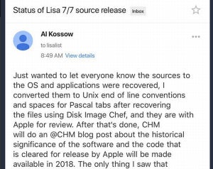 Apple Lisa、2018年にオープンソースとして公開へ