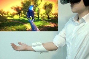 VRに触感を与える新インタフェース開発 - 機能素材hitoeを活用