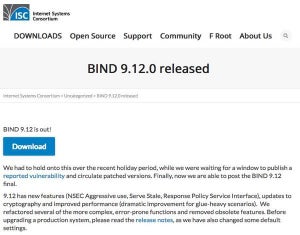 BIND 9.12登場