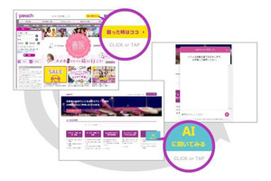 ピーチ、AIによるチャット専用の自動応答システムで7言語に対応