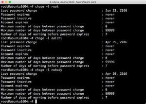 Linuxでパスワードの使用期限を設定する方法