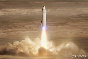 スペースXの巨大宇宙船「BFR」、来年にも試験飛行 - マスク氏語る