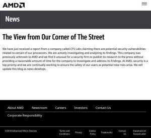 AMDプロセッサに新たな脆弱性か