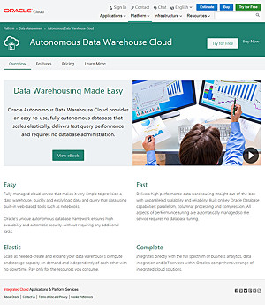 Autonomous Data Warehouse Cloud