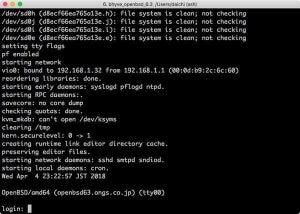 OpenBSD 6.3登場  - 予定より前倒しでリリース