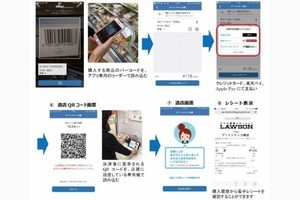 ローソン、スマホアプリで店内のどこでも決済できるサービスの実証