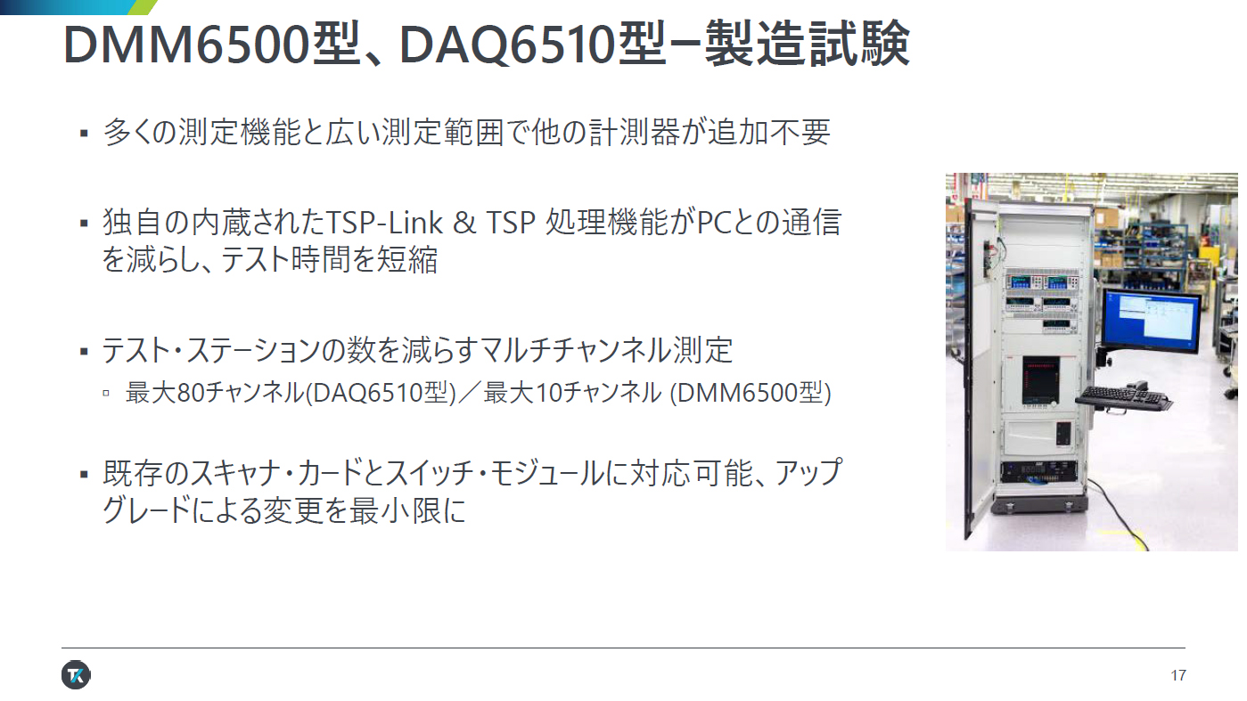 さまざまな使い方が想定されているDMM6500型/DAQ6510型