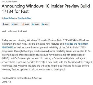 Windows 10春のアップデート、延期の理由は死のブルースクリーンか