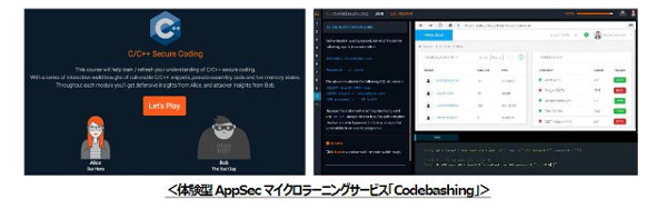 体験型マイクロラーニングサービス「Codebashing」(同社資料より)