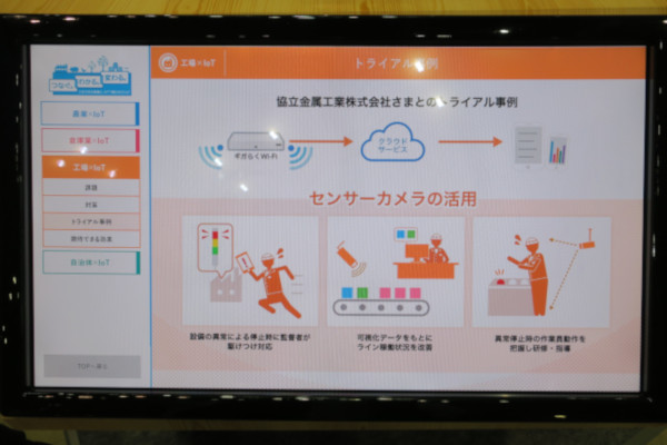 「工場×IoT」の事例ではセンサーカメラの利活用による課題解決を