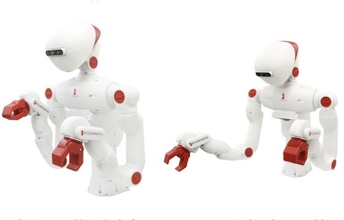 頭部カメラ付き上半身ヒューマノイド型研究用17軸ロボット「Sciurus17」