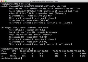 ifconfigコマンドの使い方