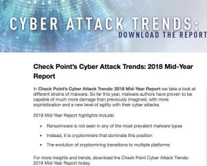 Check Point、2018年中期のサイバー攻撃動向発表