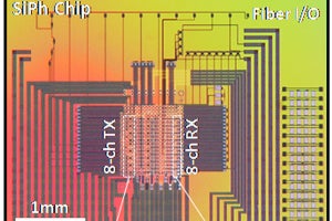 imec、FinFET/シリコンフォトニクス混成の光トランシーバを開発