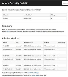 Acrobat ReaderおよびAcrobatに複数の脆弱性