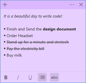 フォーマットバーを導入 - 資料: Microsoft提供