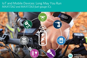 Maxim、携帯機器の動作時間を最大化するバッテリ残量ゲージICを発表