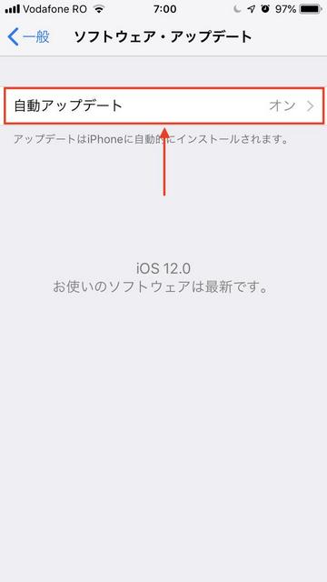 自動アップデートを有効化