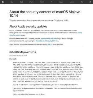 脆弱性修正したmacOS Mojave登場 、アップデート推奨