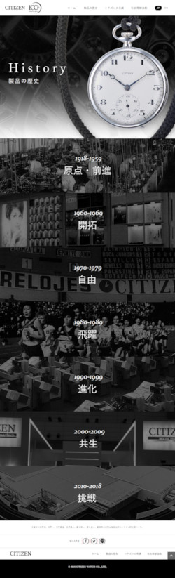 <a href="https://www.citizen.co.jp/100th/history/index.html" target="_blank">シチズングループ創業100周年記念サイト</a>