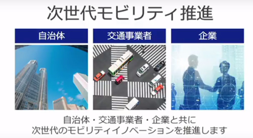 次世代モビリティを推進していく
