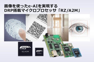 ルネサス、e-AIの実現を加速するDRP技術搭載プロセッサ「RZ-A2M」を発売
