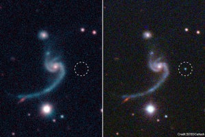 中性子星の連星を合体させる、外層が剥がれた星の超新星爆発を発見