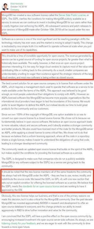 MongoDBとLLVM、ライセンス変更の動き