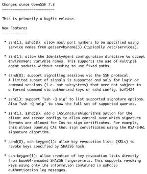 OpenSSH 7.9登場