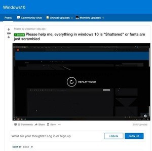 10月のWindows 10アップデートにさらに問題、次はフォント