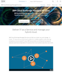 米IBMのIBM Cloud Brokerage Services公式ページ