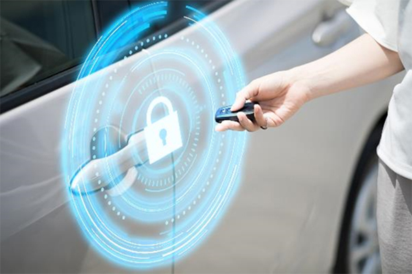BLEを活用した安全な自動車用キーレスエントリのイメージ