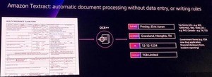 AWS、OCRを越えるテキスト抽出サービス「Amazon Textract」発表