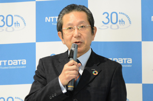 NTTデータ 代表取締役副社長執行役員 人事本部長の柳圭一郎氏