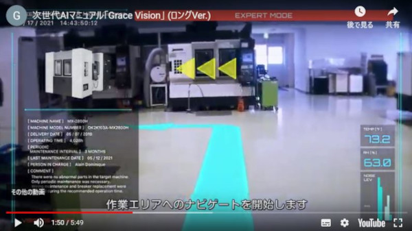 以下「GRACE VISION」の利用シチュエーション　同社Webサイト公開動画より