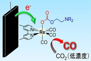 低濃度二酸化炭素だけを還元して資源化する新触媒を発見 - 東工大