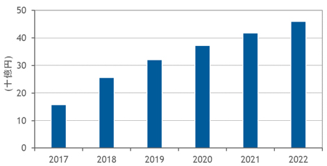 国内ハイパーコンバージドシステム市場予測、2017年～2022年