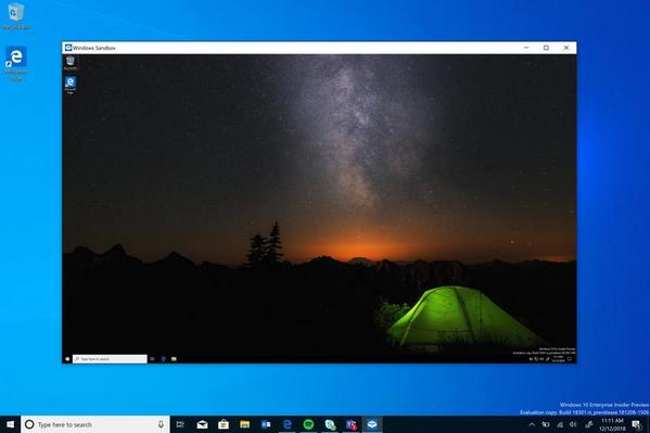 Windows Sandbox - 資料: Microsoft提供