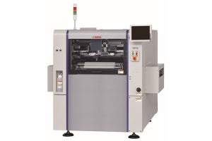 ヤマハ発動機、段取り替え作業を全自動化できるクリームはんだ印刷機を発表