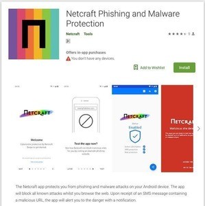 Netcraft、Android向けアンチ・フィッシングアプリを公開